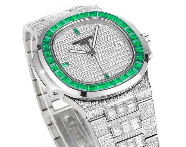 dda11370e38008282bfdd1c7d25ecae0 Patek Philippe Nautilus Platinum Green Watch