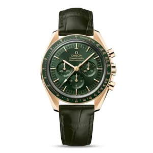 dde18f01632a627b54da21471b9e8bd6 Omega Speedmaster Men Automatic Green Leather Watch O31063425010001