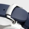 Patek Philippe Blue Nautilus Rubber Strap Watch