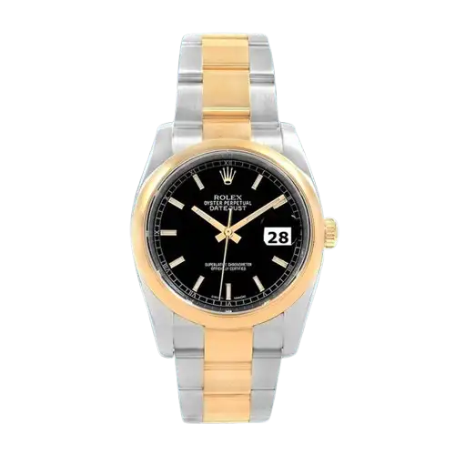 Rolex Datejust 36mm Men’s 116203BKSO Black Dial Swiss Replica Wacthes