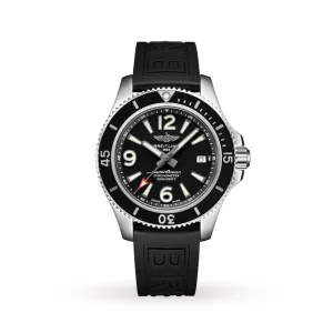 e02304435cca825f8f9f3f2f1df43b48 Breitling Superocean Men Automatic Black Rubber Watch A17366021B1S1