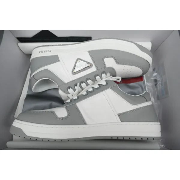 e15b6f7ef7ec41e8d491bf0ac3fd782c PK God Batch Prada Downtown Low Sneakers Grey White