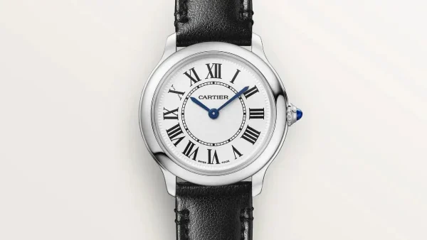 Cartier Ronde Must Women Quartz Silver Calf Watch WSRN0030