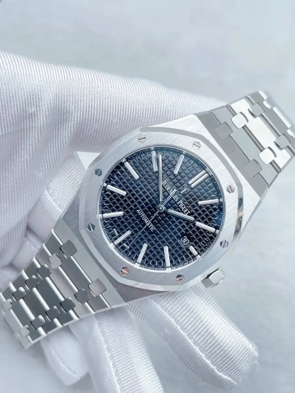 e79601e83bf6a4b923c46cc61b587782 Audemars Piguet Royal Oak Selfwinding Blue 15400ST.OO.1220ST.03