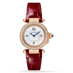 e7a6da2465edfa85efc1823b6ce5b7b9 Cartier Pasha de Cartier Women Quartz White Alligator Watch WJPA0017