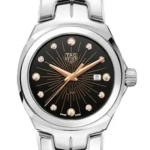 e8bb663f70a9bf1c39bd04b66b711f54 TAG Heuer Link Women Quartz Black Stainless Steel Watch WBC131F.BA0649