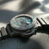 Panerai Submersible Men Automatic Black Rubber Watch PAM00960