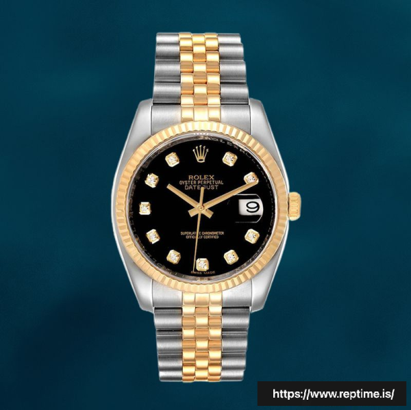Rolex Datejust 116233BKDJ 36mm Men’s Black Dial Silver-tone