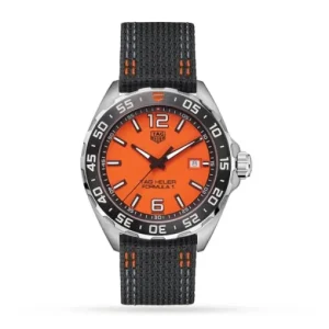 eb73892b8f2397579b6e359f55f64f03 TAG Heuer Formula 1 Men Quartz Orange Canvas Watch WAZ101A.FC8305