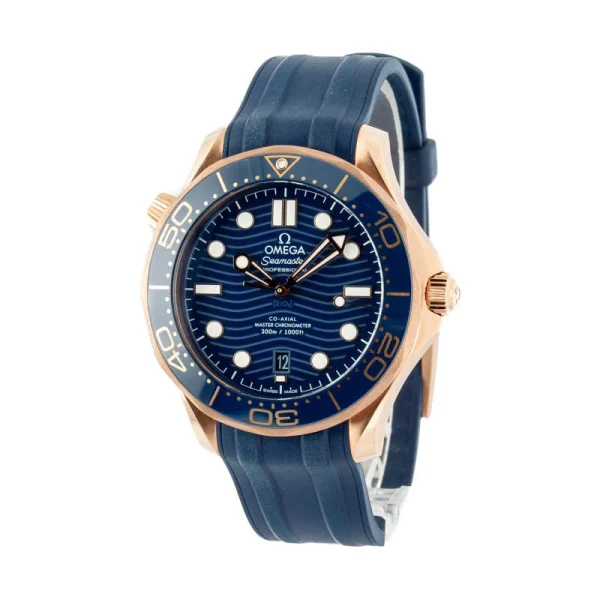 Omega Seamaster Men Automatic Blue Rubber Watch O21022422003002
