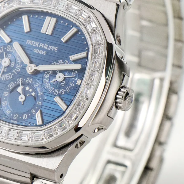 ece8dbc6c1fb2bd026c60d67c7824d80 Patek Philippe Blue Nautilus Perpetual Watch