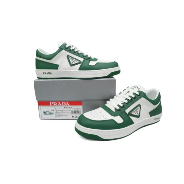 f199084d17cb2700a0a79b705163c07a PK God Batch Prada Downtown Low Sneakers White Green