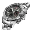 Breitling Avenger Men Automatic Grey Stainless Steel Watch AB01821A1B1A1
