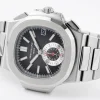 f317212e9530fe180edac06531fe3c67 Patek Philippe 5980 Silver Black Watch