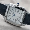 f3b3591cab523cc3c31a3f2ce41b0f50 Cartier Santos-Dumont Men Automatic Silver Stainless Steel Watch WSSA0032