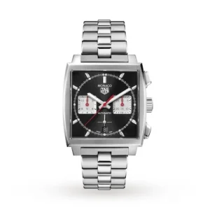 f3cb57da44bee4a949d64ec3dc476049 TAG Heuer Monaco Men Automatic Black Stainless Steel Watch CBL2113.BA0644