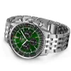 Breitling Navitimer Men Automatic Green Stainless Steel Watch AB0137241L1A1