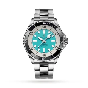 f69aac4b371dc00aaf4b13ad2b80ab52 Breitling Superocean Men Automatic Turquoise Stainless Steel Watch A17376211L2A1