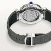 Cartier Pasha de Cartier Men Automatic Silver Alligator Watch WSPA0010
