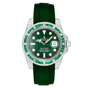 f770c603dffc8b58145e66d05c585698 Rolex Submariner Men’s 40mm 116610 Silver-tone Green Dial Swiss Replica Watch