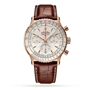 f8469fc496b1a919825beda09c45dbaa Breitling Navitimer Men Automatic Silver Alligator Watch RB0139211G1P1