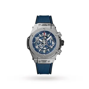 f8d69b2c63505cee007b14e8b40ba657 Hublot Big Bang Men Automatic Blue Rubber Watch 411.NX.5179.RX