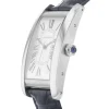 fa518540898a089527c553a8a25c3fe3 Cartier Tank Américaine Men Automatic Silver Alligator Watch WSTA0018