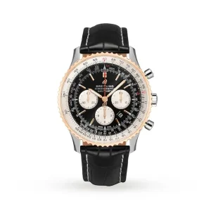 faf581750a59d18c25fa2e9743d54c90 Breitling Navitimer Men Automatic Black Leather Watch UB0127211B1P2