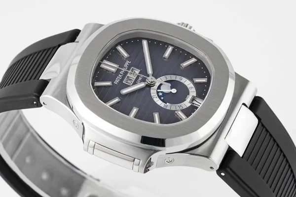 fb01c99de7edc084a37731c0aa65cf14 Patek Philippe Nautilus Blue Rubber Strap Watch