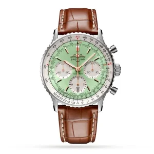 fbaff40b8f58bc5f93a6036d02c3a9df Breitling Navitimer Men Automatic Mint Alligator Watch AB0139211L1P1
