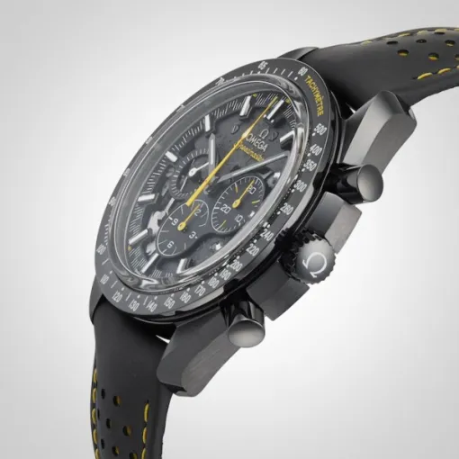 fd61cf15081d2f2b6cb8e14cd59c9fd6 Omega Speedmaster Men Automatic Black Leather Watch O31192443001001